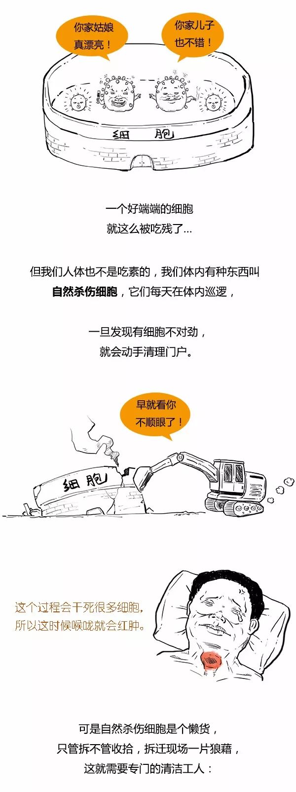 漫画科普 | 感冒必须区别对待，一图教你区分流感和普通感冒