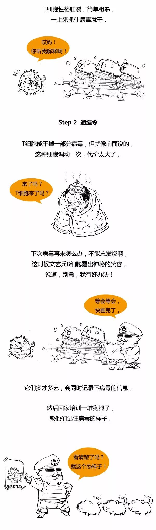 漫画科普 | 感冒必须区别对待，一图教你区分流感和普通感冒